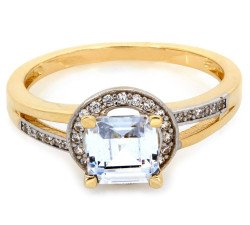 Elegancki złoty pierścionek 585