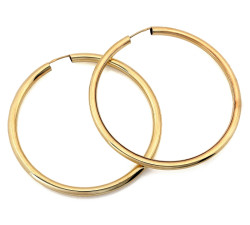 Złote kolczyki koła 585/14k