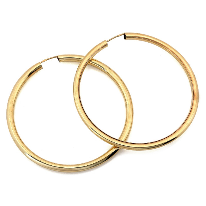 Złote kolczyki koła 585/14k