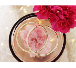 Złote kolczyki koła 585/14k