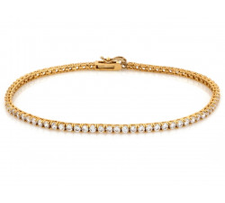 Złoty komplet naszyjnik i bransoletka z cyrkoniami