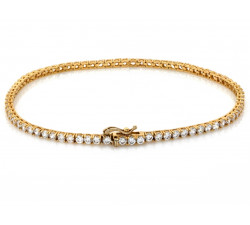 Złoty komplet naszyjnik i bransoletka z cyrkoniami