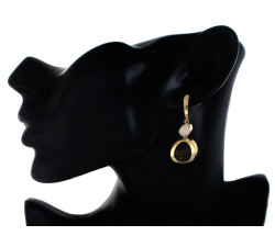 Złoty komplet biżuterii cyrkonie 14k