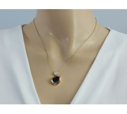 Złoty komplet biżuterii cyrkonie 14k