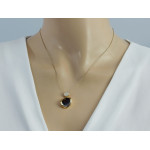 Złoty komplet biżuterii cyrkonie 14k