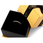 Złoty pierścionek Eternity z cyrkoniami 585