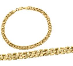 Złota bransoletka łańcuszkowa