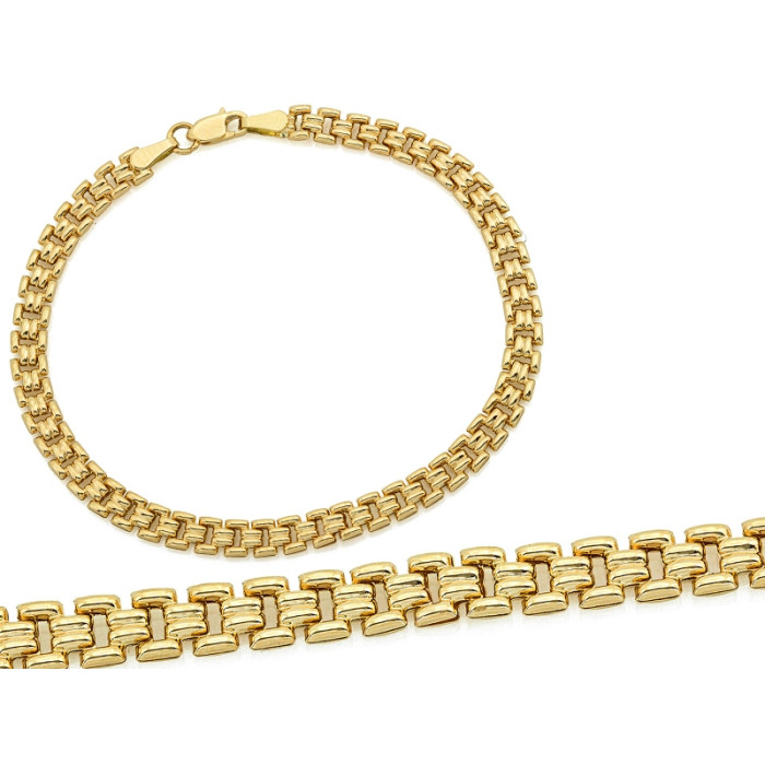 Złota bransoletka łańcuszkowa