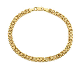 Złota bransoletka łańcuszkowa