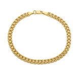 Złota bransoletka łańcuszkowa