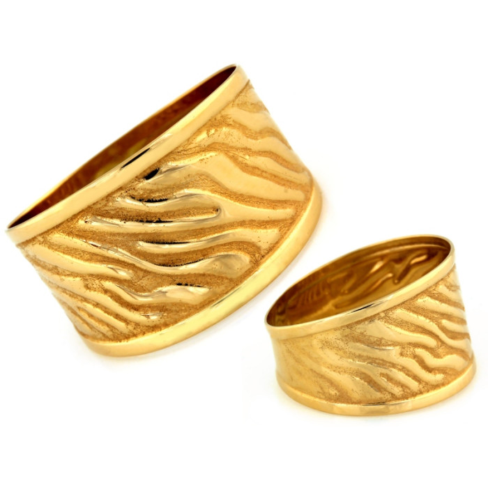 klasyczny złoty pierścionek