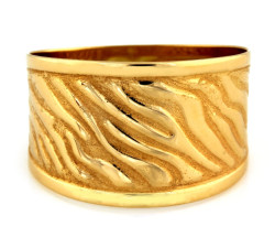 gładki złoty pierścionek