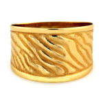 gładki złoty pierścionek