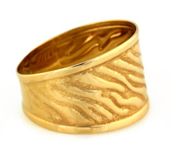 złoty pierścionek bez cyrkonii