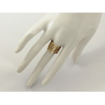 Złoty pierścionek z sercem