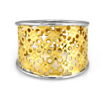 Złoty pierścionek Ornament diamentowany
