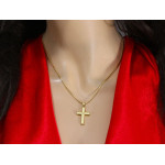 klasyczny złoty wisiorek