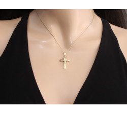 klasyczny złoty wisiorek