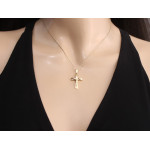 klasyczny złoty wisiorek