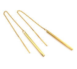 kolczyki złote bez cyrkonii