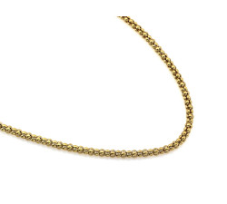 Naszyjnik srebrny pozłacany gruby łańcuszek coreana