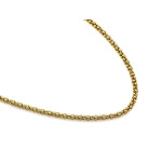 Naszyjnik srebrny pozłacany gruby łańcuszek coreana