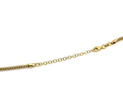 Naszyjnik srebrny pozłacany gruby łańcuszek coreana