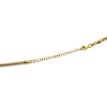 Naszyjnik srebrny pozłacany gruby łańcuszek coreana