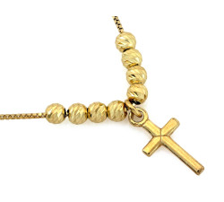 Srebrny naszyjnik z motywem krzyżyka