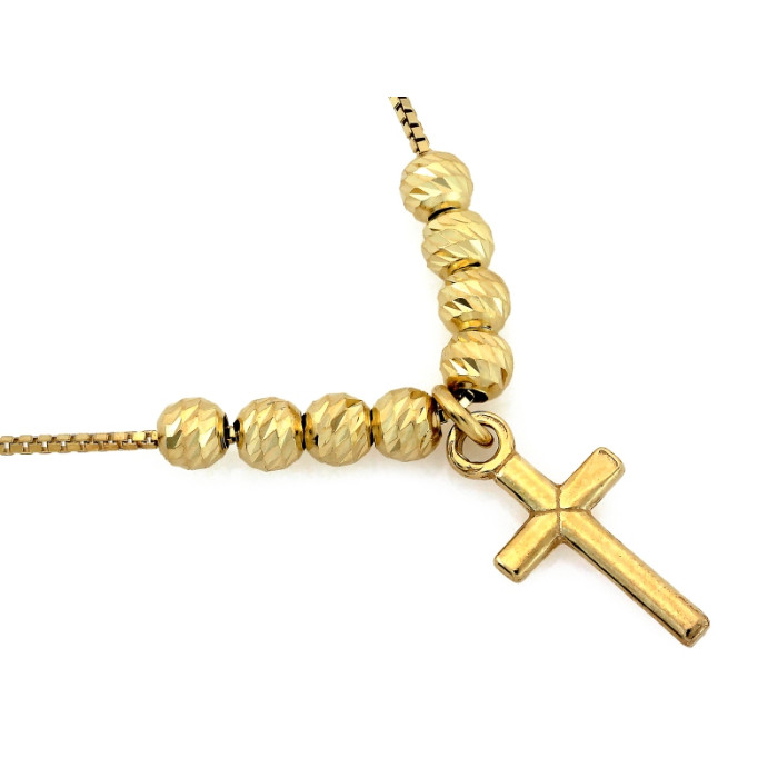 Srebrny naszyjnik z motywem krzyżyka