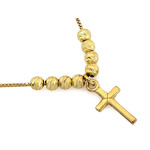 Srebrny naszyjnik z motywem krzyżyka