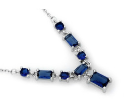 Naszyjnik srebrny z cyrkoniami