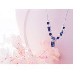 Naszyjnik srebrny z cyrkoniami