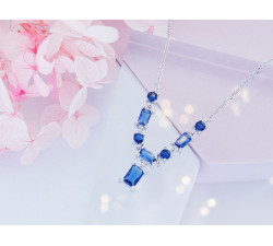 Naszyjnik srebrny z cyrkoniami