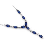 Srebrny naszyjnik z cyrkoniami na prezent