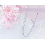 Srebrny naszyjnik z kuleczkami - biżuteria dla kobiety na prezent