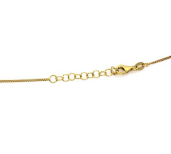 Pozłacany srebrny naszyjnik, 45 cm, 2.28g-2.33g