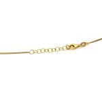 Pozłacany srebrny naszyjnik, 45 cm, 2.28g-2.33g