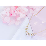 Pozłacany srebrny naszyjnik, 45 cm, 2.28g-2.33g