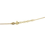 Srebrny naszyjnik pozłacany z sercem 45cm