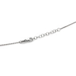 Srebrny naszyjnik z sercem, długość 45cm