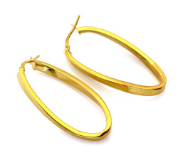 Kolczyki srebrne długie pozłacane angielskie