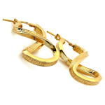Srebrne kolczyki nieskończoność pozłacane dla kobiety