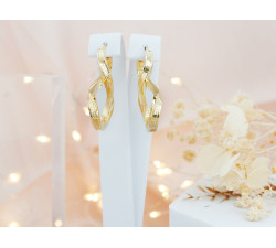 Srebrne kolczyki nieskończoność pozłacane dla kobiety