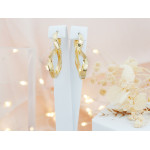 Srebrne kolczyki nieskończoność pozłacane dla kobiety