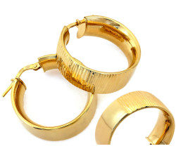 Srebrne kolczyki koła - subtelna elegancja w pozłacanym srebrze