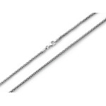 Srebrny łańcuszek rodowany 45cm