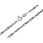 Srebrny łańcuszek Singapur 925