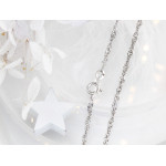 Srebrny łańcuszek Singapur 925