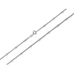 Łańcuszek srebrny koreana z kulkami